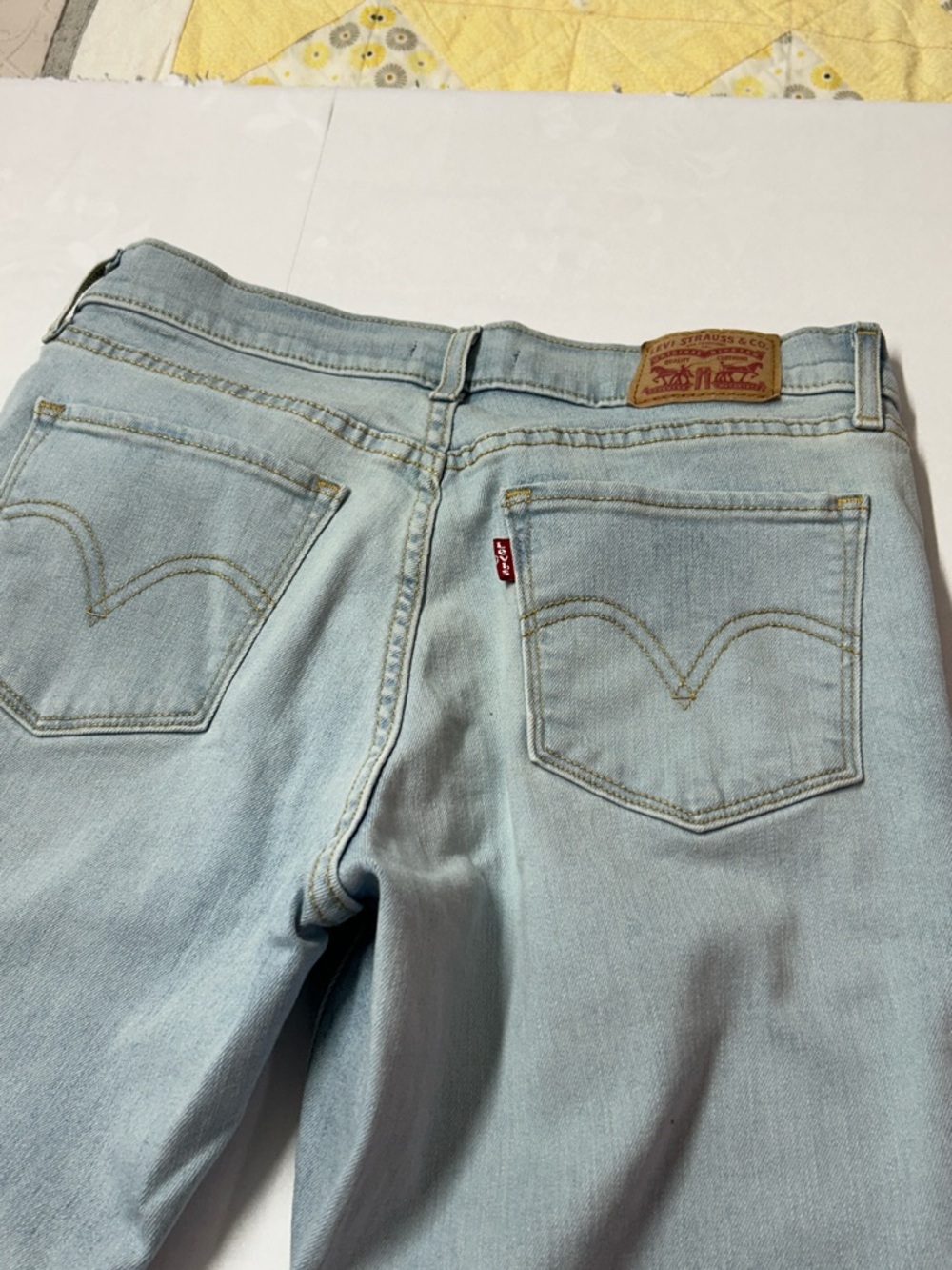 Levi's Pale Blue Vintage-Inspired Straight Jeans - Picture 5 of 7